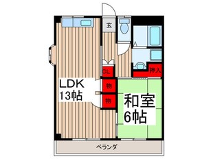 南台ハイツの物件間取画像